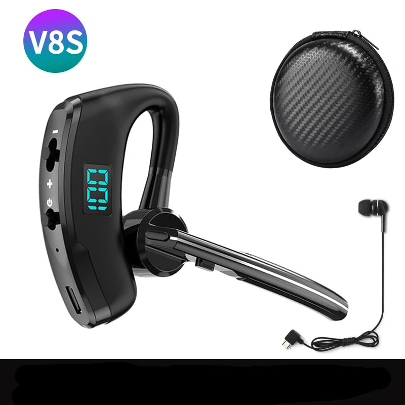 Fone Bluetooth V9S/V8S com Microfone para Chamadas e Direção